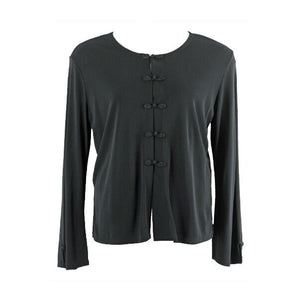 Carole Little NEW $98 Black Geisha Girl Rayon Polyester Cardigan Jacket