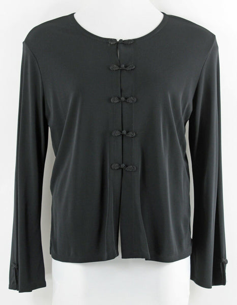 Carole Little NEW $98 Black Geisha Girl Rayon Polyester Cardigan Jacket