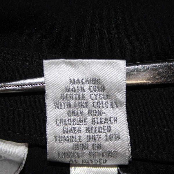 Chicos Zenergy Pant Sz 1 x 31 Reg Black Pockets Polyester Spandex Pant