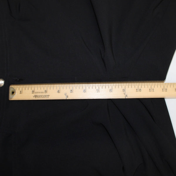 Chicos Zenergy Pant Sz 1 x 31 Reg Black Pockets Polyester Spandex Pant