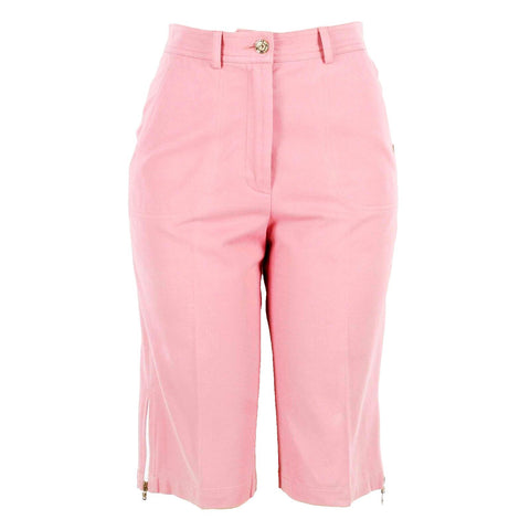 St John Sport Sz 2 x 14 Bubblegum Pink Pockets Side Zipper Detail Walking Shorts