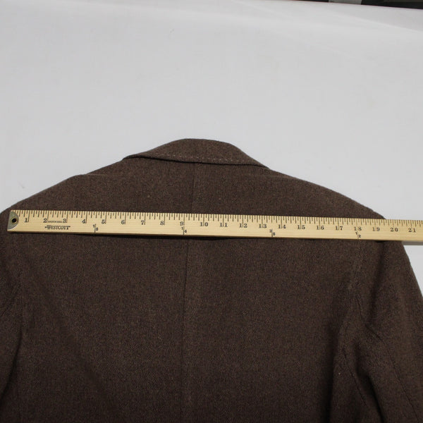 Nat Nast Sz XXL Brown Boucle Topstitched Partial Lined Sport Coat Jacket