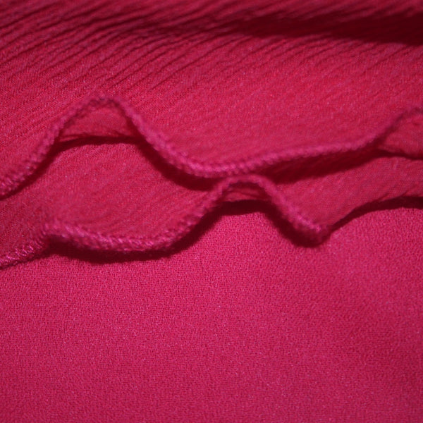 Ann Taylor Dress NEW $199 Sz 2 Red Tier Ruffled Lined 100% Silk Poly Lined Dress