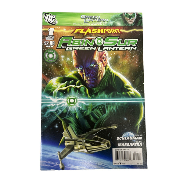 Green Lantern Flashpoint Comic 1 Abin Sur Cover A First Print 2011 Schlagman DC