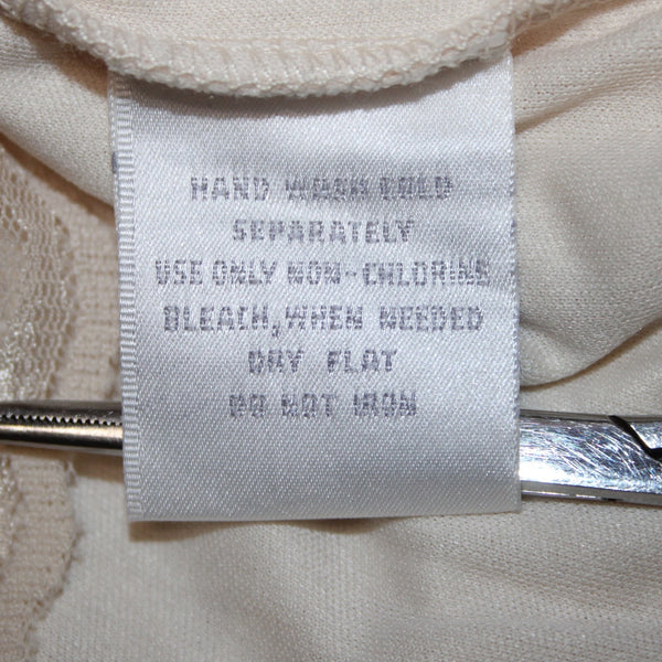 Worthington Top NEW $34 Sz 2X Tan Lace Lined V Neck Nylon Polyester Top