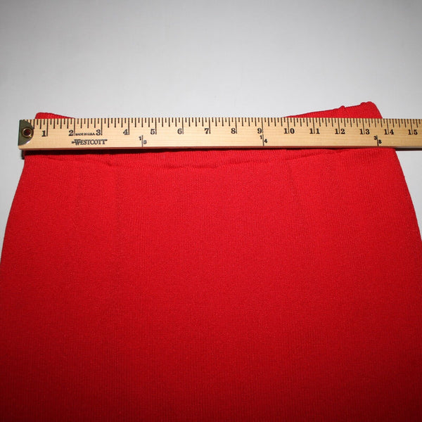 Toula Sz 4 Red Elastic Waist Knee Length Pencil AS IS Skirt