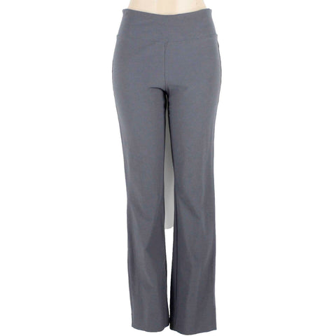 Eileen Fisher Sz S x 32 Gray Pull On Viscose Blend Straight Leg Pant