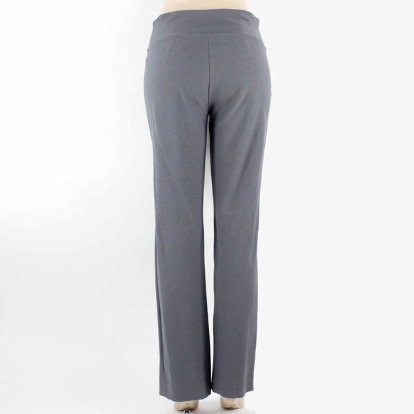 Eileen Fisher Sz S x 32 Gray Pull On Viscose Blend Straight Leg Pant
