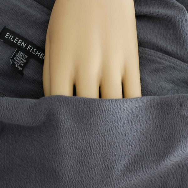 Eileen Fisher Sz S x 32 Gray Pull On Viscose Blend Straight Leg Pant