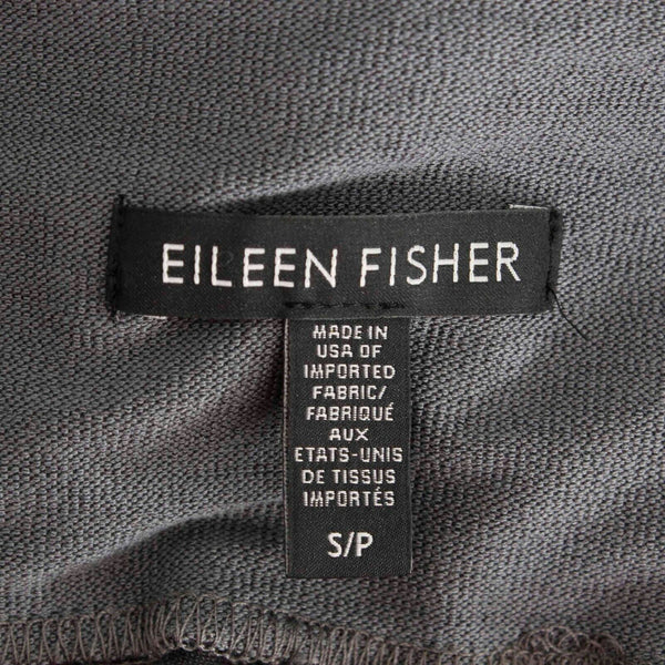 Eileen Fisher Sz S x 32 Gray Pull On Viscose Blend Straight Leg Pant