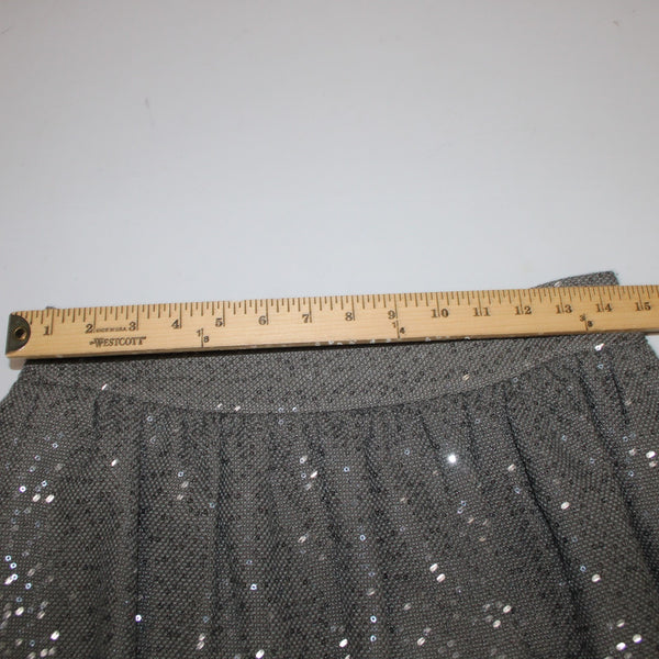 Banana Republic Skirt Heritage Collection Sz 4 Gray Clear Sequin Polyester Skirt