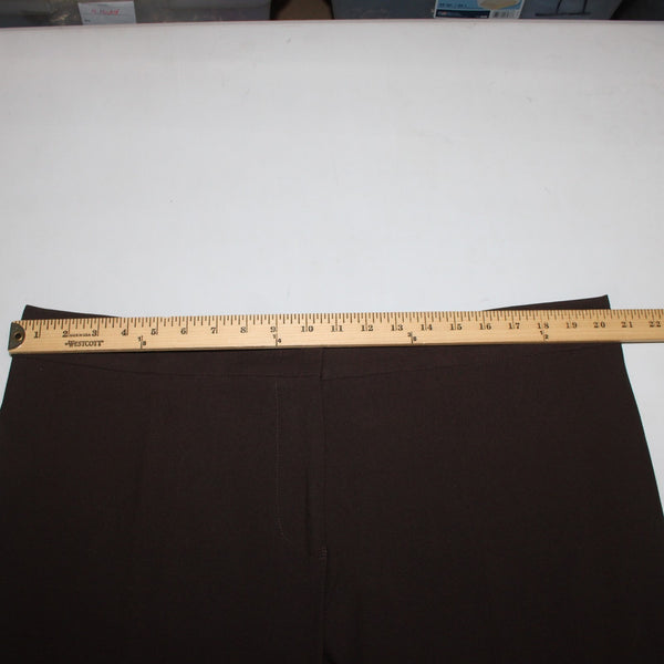 Karen Kane Pant NEW Sz 18W x 32 Brown Flat Front Polyester Rayon Pant