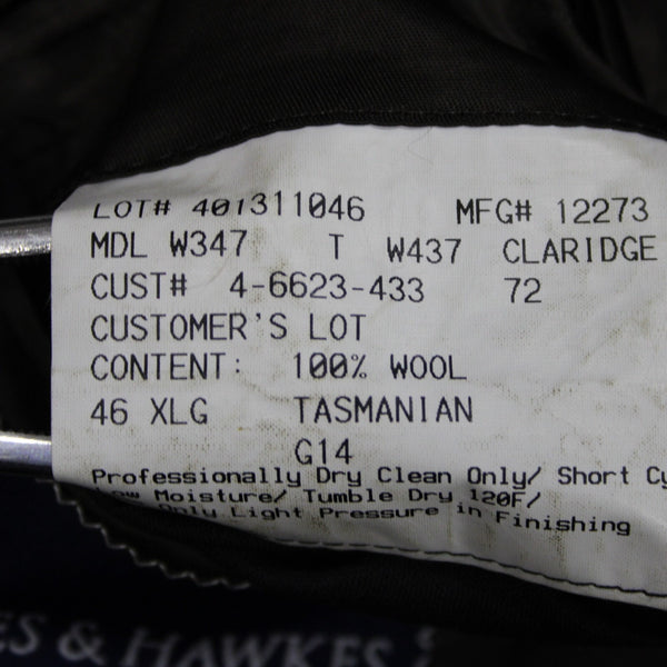 Gieves Hawkes Sz 46 XLG Brown Tan Two Button Lined 100% Wool Blazer