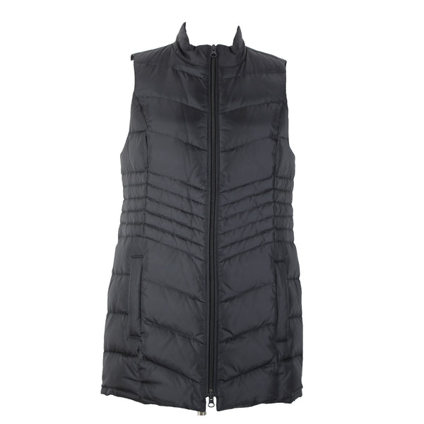 J Jill NEW $139 Down Sz XS Black Collared Pockets Nylon Polyester 80% Down Vest