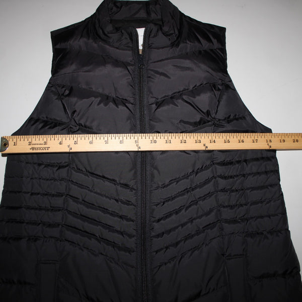 J Jill NEW $139 Down Sz XS Black Collared Pockets Nylon Polyester 80% Down Vest