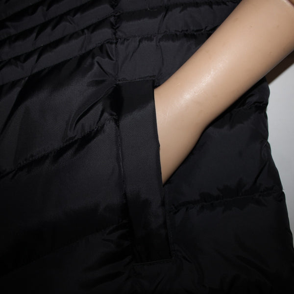 J Jill NEW $139 Down Sz XS Black Collared Pockets Nylon Polyester 80% Down Vest