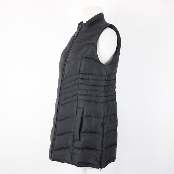 J Jill NEW $139 Down Sz XS Black Collared Pockets Nylon Polyester 80% Down Vest