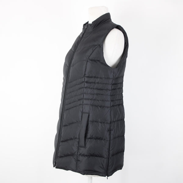 J Jill NEW $139 Down Sz XS Black Collared Pockets Nylon Polyester 80% Down Vest