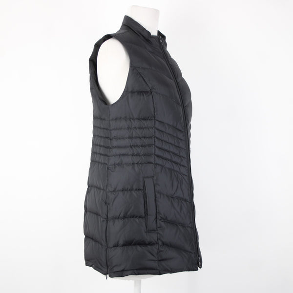 J Jill NEW $139 Down Sz XS Black Collared Pockets Nylon Polyester 80% Down Vest