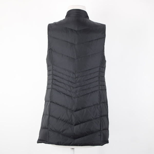 J Jill NEW $139 Down Sz XS Black Collared Pockets Nylon Polyester 80% Down Vest