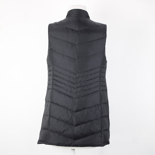 J Jill NEW $139 Down Sz XS Black Collared Pockets Nylon Polyester 80% Down Vest