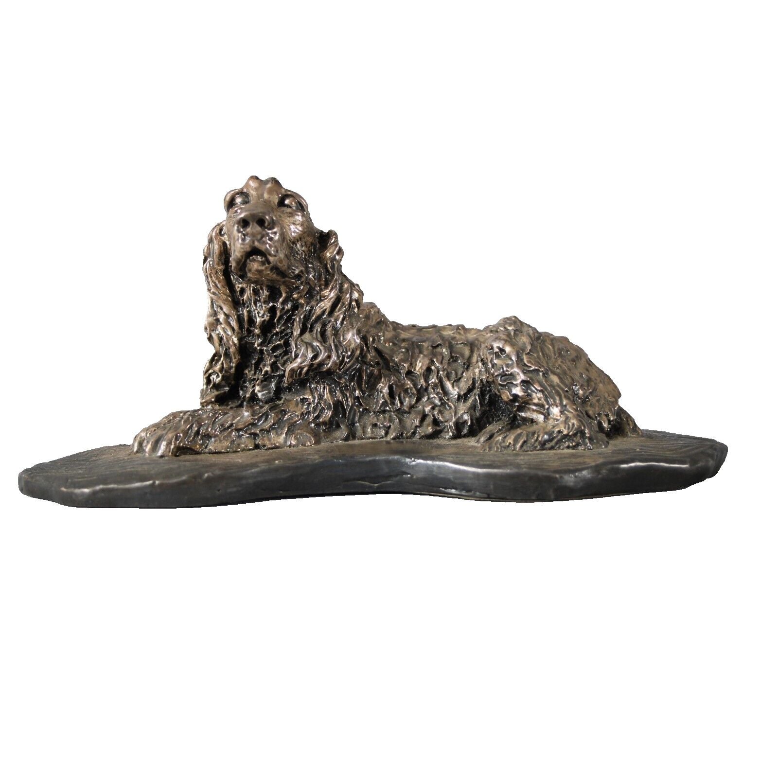 D'Argenta ? Silver Textured Cocker Spaniel 7" Figurine