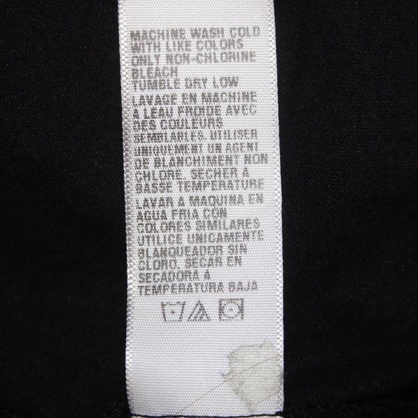 James Perse Dress Standard Sz 4 Black Side Ruching Round Neck Cotton Dress