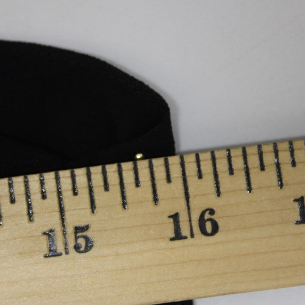 Cache Sz XS Black Gold Studs Sheer Ruffle 100% Polyester Top