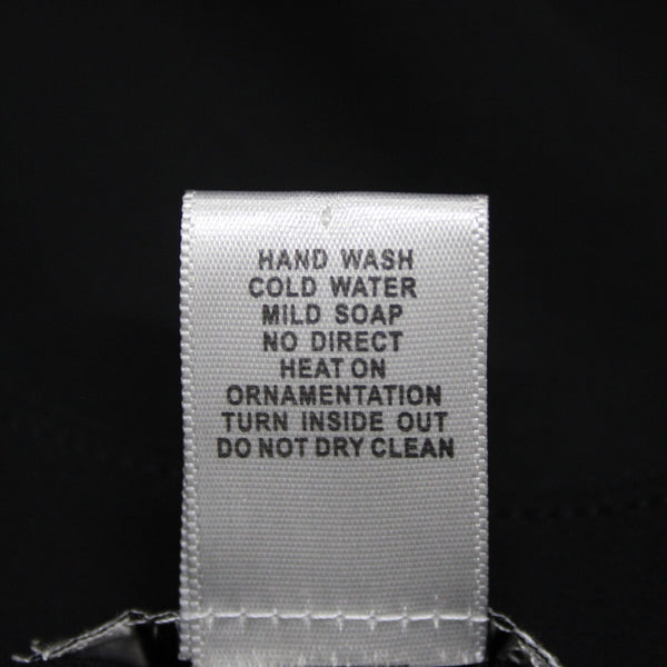 Cache Sz XS Black Gold Studs Sheer Ruffle 100% Polyester Top