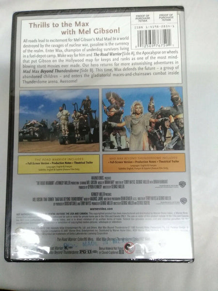 The Road Warrior NEW Mad Max: Beyond Thunderdome (DVD, 2007)