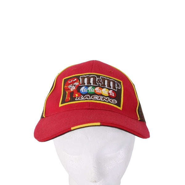 M & M Racing Hat Red Multi Colored 18 Kyle Busch Mesh Tucker Snapback Hat