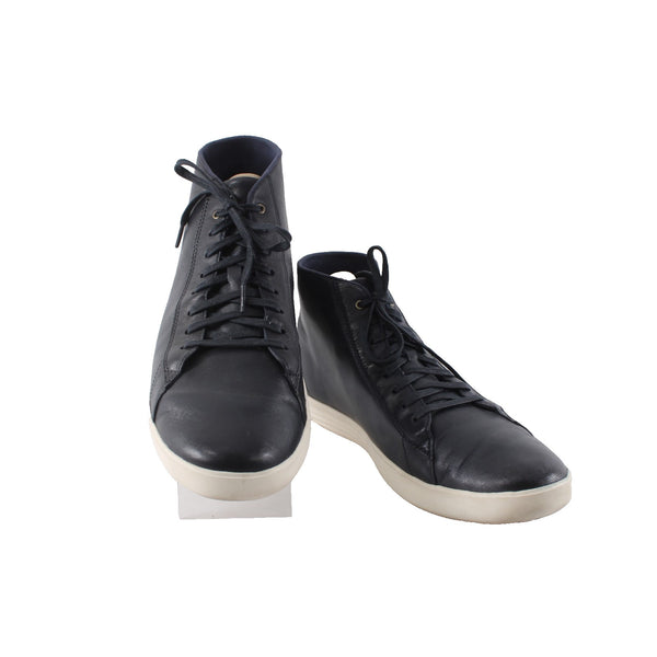 Cole Haan Shoes Grand Os Sz 11 M Navy Blue Ankle Lace Up Leather Shoes