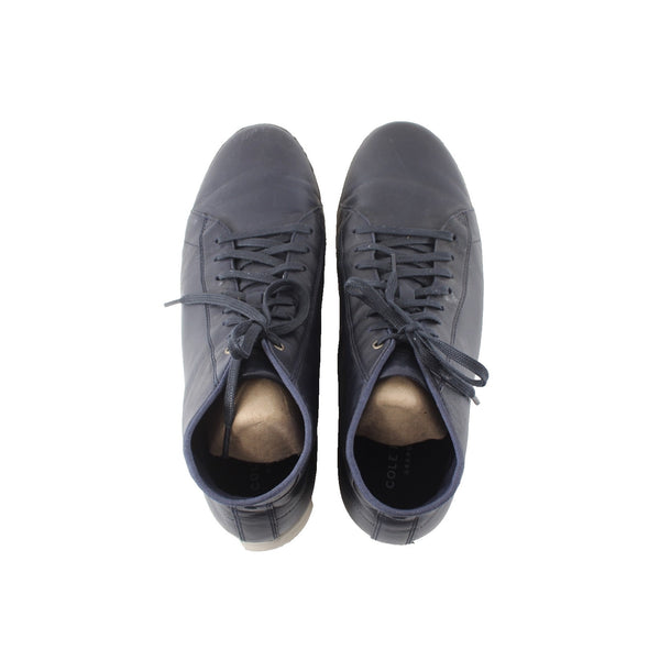 Cole Haan Shoes Grand Os Sz 11 M Navy Blue Ankle Lace Up Leather Shoes