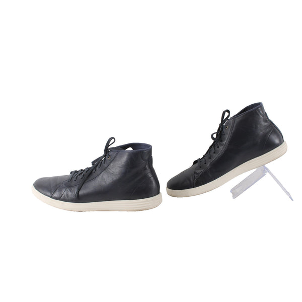 Cole Haan Shoes Grand Os Sz 11 M Navy Blue Ankle Lace Up Leather Shoes