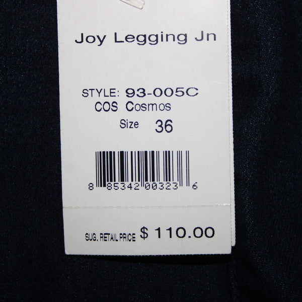 Cookie Johnson NEW $110 Joy Cosmos Sz 36 x 31 Dark Denim Stretch Cotton Jeans