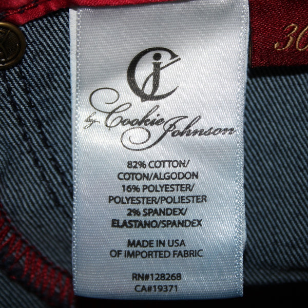 Cookie Johnson NEW $110 Joy Cosmos Sz 36 x 31 Dark Denim Stretch Cotton Jeans