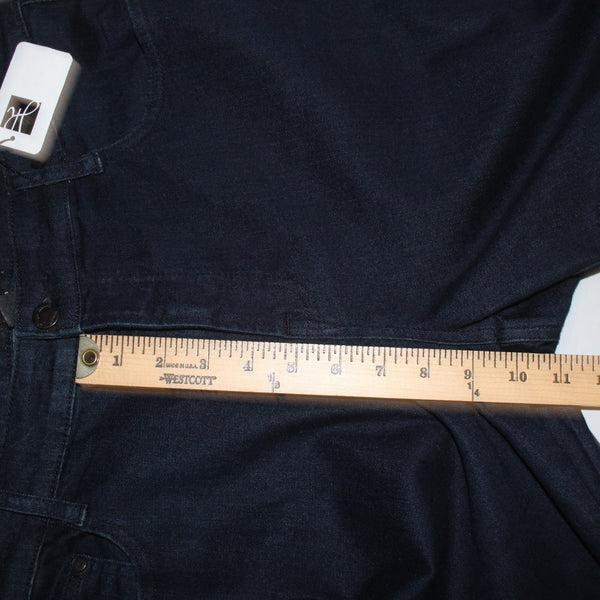 Joseph Ribkoff 16 Jeans NEW Sz 16 x 33 Dark Blue Denim Eyelet Slim Viscose Jeans