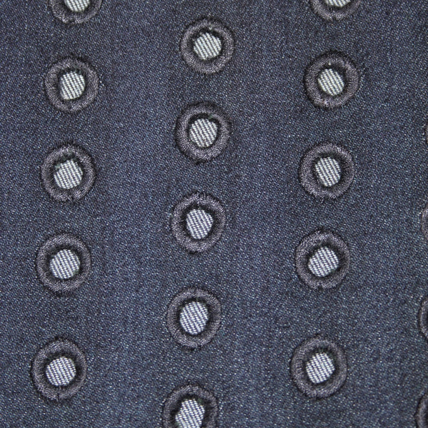 Joseph Ribkoff 16 Jeans NEW Sz 16 x 33 Dark Blue Denim Eyelet Slim Viscose Jeans