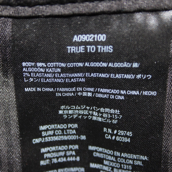 Volcom Shorts NEW $52 Cleaver Sz 28 x 9 Navy Blue Stretch Cotton Elastane Shorts