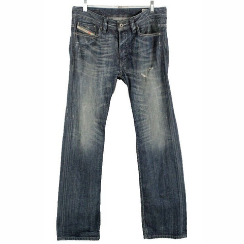 Diesel Viker Sz 30 x 30 Dark Denim 0885S Wash Distressed Mens Jeans