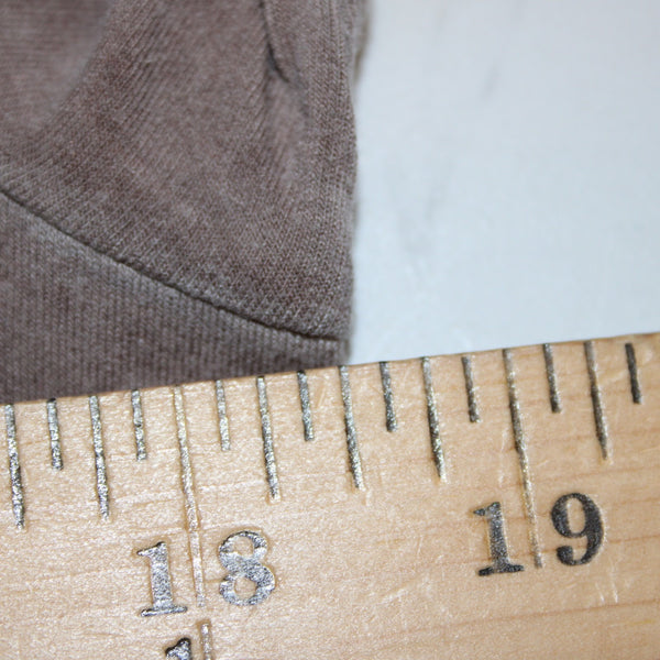 Charlie Paige Top Sz S/M Brown Floral Asymmetrical Tunic Rayon Spandex Top