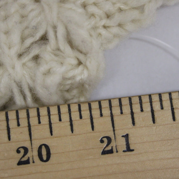 Free People Sz XS Beige Open Knit Acrylic Blend Oversize Scoop Slouch Sweater