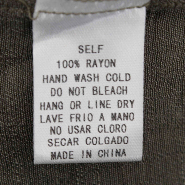 Kye Mi NEW Sz S Olive Green White Sheer Hooded 100% Rayon Top