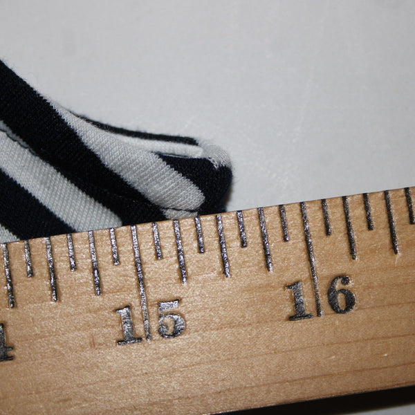 NY Collection NEW $70 Sz S Navy Blue White Striped Silver Accent Polyester Dress