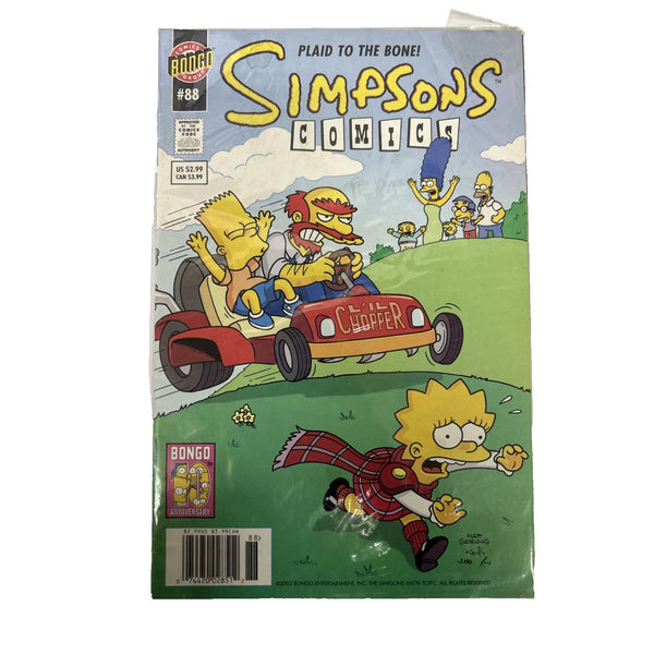 Simpsons Comics #88 Rare Newsstand Bart Homer (2003 Bongo Comics) Comic Book