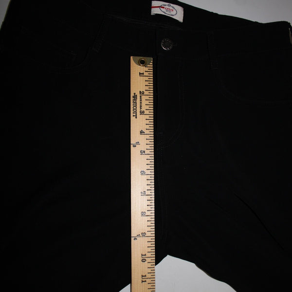Prada Sz 40 x 34 Black Pockets Skinny Straight Leg 100% Polyester Elastane Pant