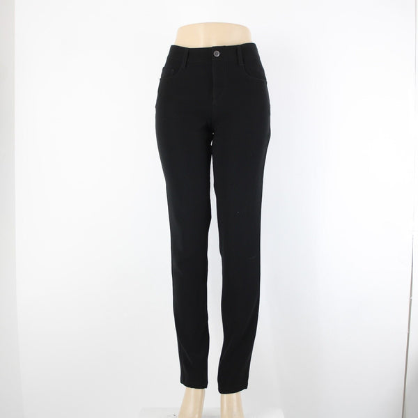 Prada Sz 40 x 34 Black Pockets Skinny Straight Leg 100% Polyester Elastane Pant