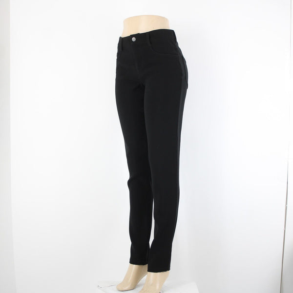 Prada Sz 40 x 34 Black Pockets Skinny Straight Leg 100% Polyester Elastane Pant