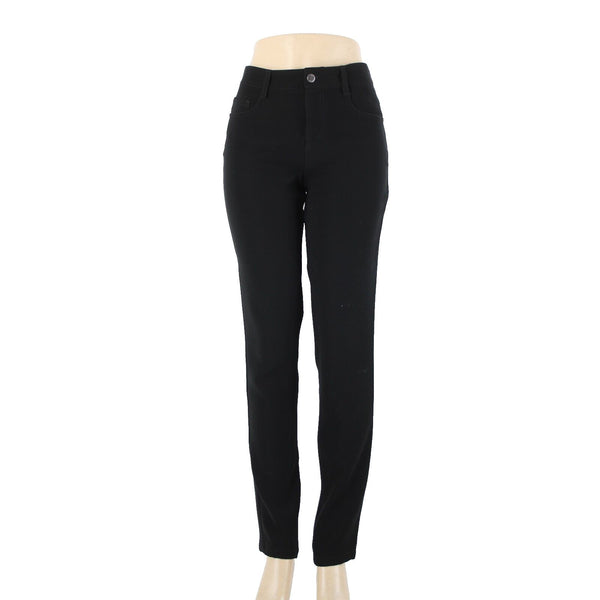 Prada Sz 40 x 34 Black Pockets Skinny Straight Leg 100% Polyester Elastane Pant