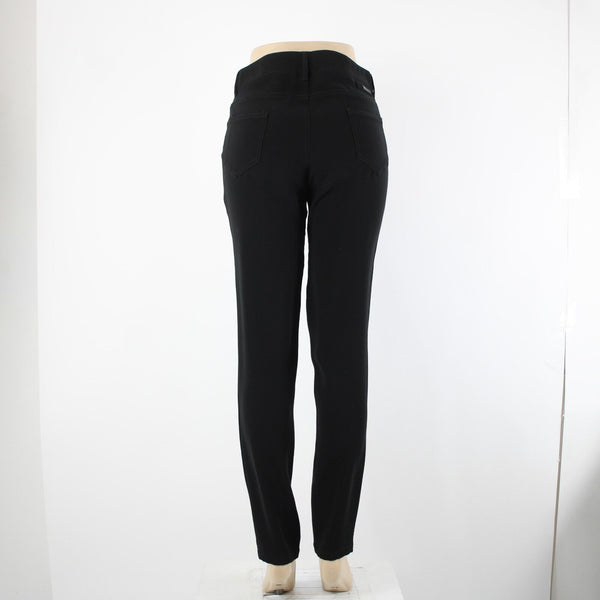 Prada Sz 40 x 34 Black Pockets Skinny Straight Leg 100% Polyester Elastane Pant